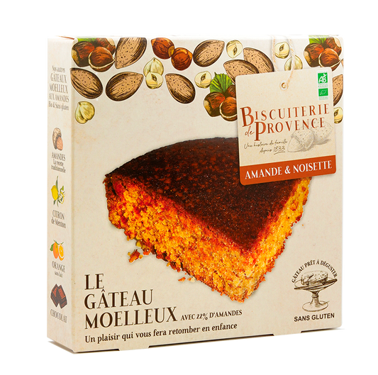 Gâteau moelleux noisettes  bio et sans gluten